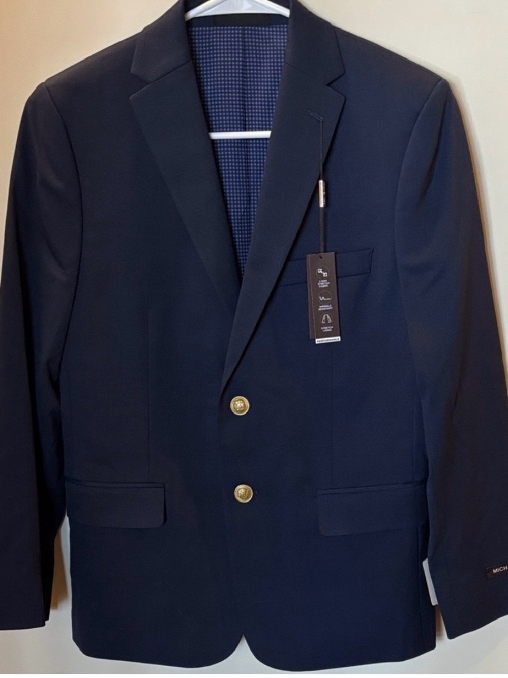Boy’s Navy Two-Button Blazer